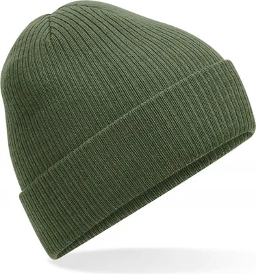 Produktbild von Beechfield B376R | Polylana® Ribbed Beanie - Farbe: Olive Green - Größe: One Size