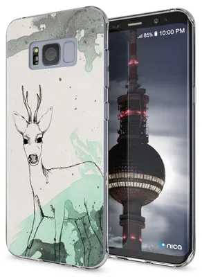 Produktbild von Samsung Galaxy S8 Plus Hülle Handyhülle von NALIA, Silikon Motiv Case Schutzhülle Deer