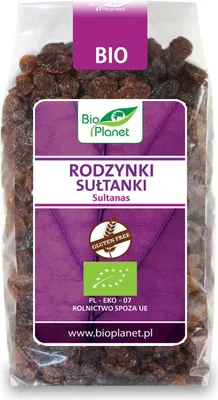 Produktbild von GLUTENFREIE SULTANA-ROSINEN  400 g –  PLANET
