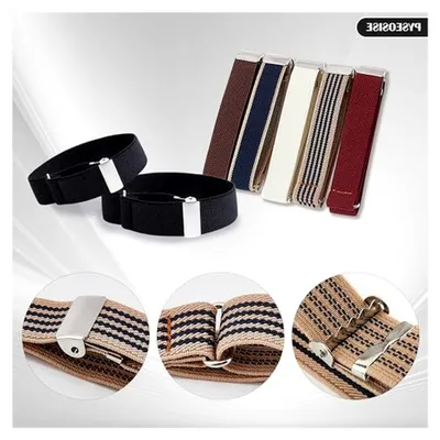 Produktbild von Verstellbare Ärmelhalter, 6 Paar Anti-Rutsch Hemdärmelhalter, Universelle Hemdhalter für Damen und Herren