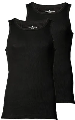Produktbild von Tom Tailor Herren-Unterhemd 2er-Pack schwarz 7