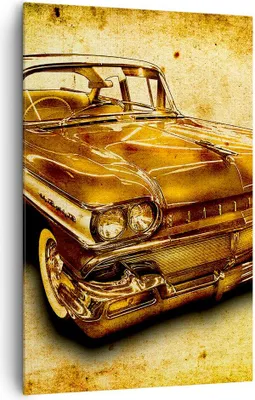 Produktbild von Bild auf Leinwand - LeinWandbild Einteilig - Auto klassisch Limousine Geschwindigkeit - 80x120cm - Wand Bild - Wandbilder - Leinwanddruck - Wanddekoration - Leinwand bilder - Wandbild PA80x120-0526