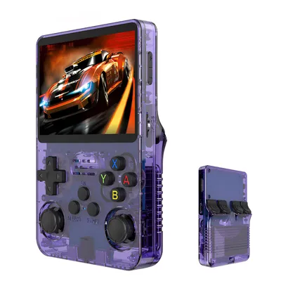 Produktbild von Retro-Handheld-Videospielkonsole, Linux-System, 3,5-Zoll-IP-Bildschirm, tragbarer Taschenvideoplayer, 64 GB Spiele