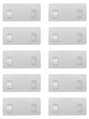 Obrázek produktu pro Organizér do sprchy - 10 kusů náhradního lepidla - silná přilnavost - bez vrtání - vhodné pro sprchové vany - průhledné lepidlo - nosnost až 18 kg - nástěnné háčky