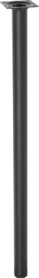 Produktbild von WAGNER Möbelbein/Verstellfuß TELESCOPE - Ø 30 x 600-900 mm, Anschraubplatte 60 x 60 mm, ausziehbar, Stahl schwarz - 12183801