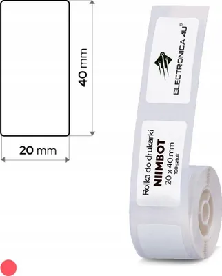 Immagine prodotto di Etichette autoadesive termiche per stampante Niimbot D101 20x40