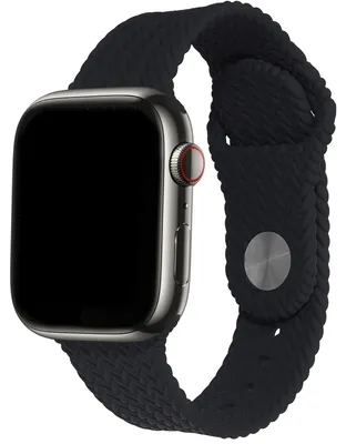 Productafbeelding van imoshion Siliconen geweven bandje voor de Apple Watch | 38/40/41/42 mm - Zwart