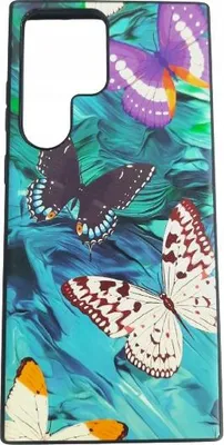 Obrázek produktu pro Silikonové pouzdro pro SAMSUNG GALAXY S23 ULTRA 5G Pouzdro s barevnými motýly