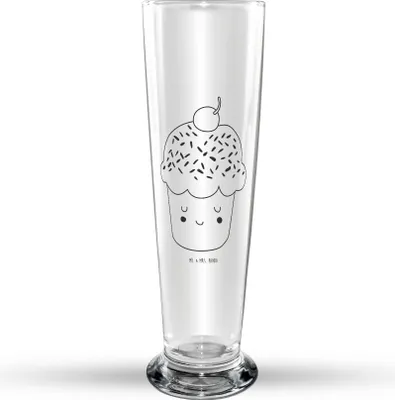 Produktbild von Mr. & Mrs. Panda Bierglas Cupcake - Transparent - Geschenk, Muffin, Bier Glas, Glasbierglas, Bierbecher, Cupcakes, Motivation Sprüche, Wunder, Lustige, Küche Deko, Koch
