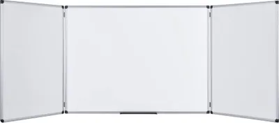 Produktbild von Bi-Office Klapptafel Trio "Maya" emailliert 900 x 600 mm weiß