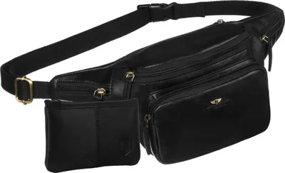 Produktbild von PTN BP001-TUM-0574 Schwarze Ledertasche