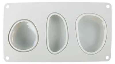 Produktbild von Silikonform für bemalte Steinkugeln, ovale Pflasterstein-Polymer-Tonformen, DIY-Seifenform, Silikon-Backform für heiße Schokoladenbomben, Kuchen, Gelee (6/3 Mulden)