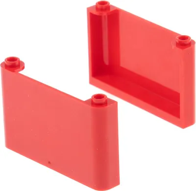 Produktbild von 2x Lego Windschutzscheibe 1x6x3 rot Panele Wand Harry Potter 75955 6523292 64453