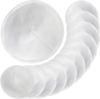 Imagen del producto de Almohadillas de bambú, preformadas, 12 unidades, 11,4 cm, reutilizables para madres