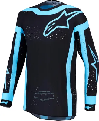 Obrázok produktu pre Alpinestars Supertech, motokrosový dres, čierno-türkys, veľkosť XL