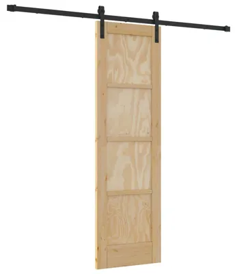 Produktbild von vidaXL Schiebetür Natur 61 x 198,5 cm Massives Kiefernholz