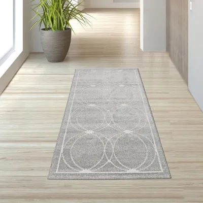 Zdjęcie produktu dla Dywan do wnętrz i na zewnątrz, kolor szary, wymiary – 80 x 150 cm
