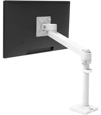Imagen del producto de Ergotron NX: Kit de montaje (brazo, elementos de fijación, base, varilla, pivote) para monitor, color blanco. Tamaño de pantalla: hasta 86,4 cm (hasta 34 pulgadas)