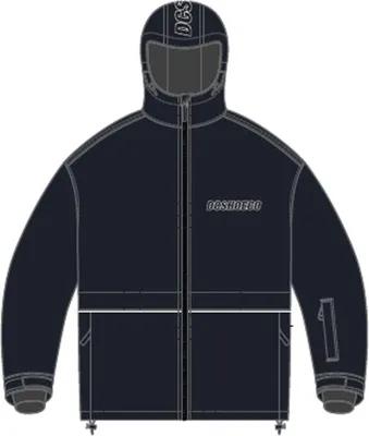Produktbild von DC Wide 10K Jacke für Herren, wasserdicht und atmungsaktiv, in Schwarz, Größe XL