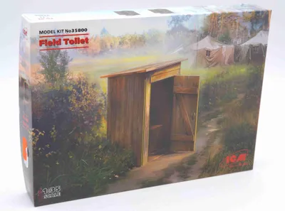 Produktbild von ICM 35800 Field Toilet Bausatz Gebäude Modell 1:35