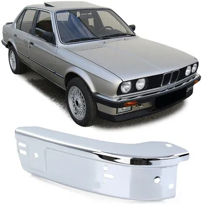 Für BMW 3er E30 ab 1982-1987 Front Stoßstange Chrom Ecke Rechts in der Farbe Chrom von Carparts-Online GmbH