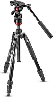 Obrázek produktu pro Manfrotto MVKBFRT-LIVE, 3 noha/nohy, Černá, Červená, Stříbrná, 150 cm, 1,64 kg