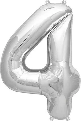 Image de Ballon de baudruche 4 argent