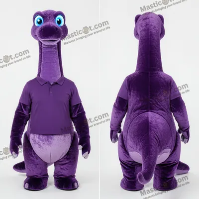Obrázok produktu pre Fialový plyšový maskot dinosaura diplodoka