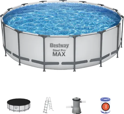 Obrázek produktu pro Basen stelażowy Steel Pro MAX 457x122 15FT BESTWAY 5w1 + Akcesoria