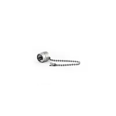 Produktbild von Verschlusskappe mit Kette für TNC/RP-TNC-Buchsen, 90mm