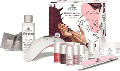 Produktbild von alessandro Striplac Starter Kit Deluxe, Nagellack, Nagel Decklack, 5 ml, Flasche