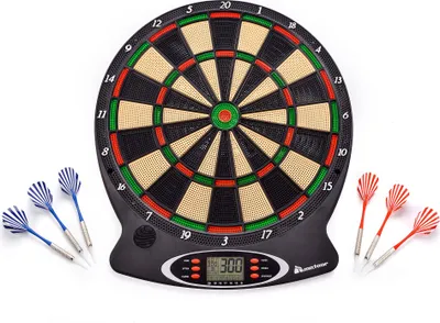 Produktbild von meteor Dartboard Darts Set mit  LED Kinder Erwachsene Spiel
