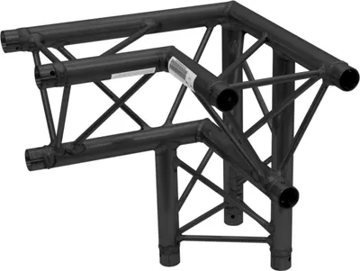 Produktbild von ALUTRUSS DECOLOCK DQ3-SPAL33 3-Weg Ecke 90° sw