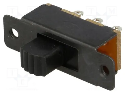 Obrázok produktu pre 2x Spínač posuvný, poloha: 2, 0,5A/24V DC, typ ON-ON, posuvný