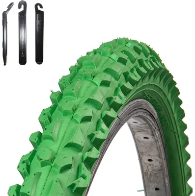 Produktbild von 1 x Roverstone Fahrradreifen 24 x 2,125 (57-507) Grün inkl. Reifenheber