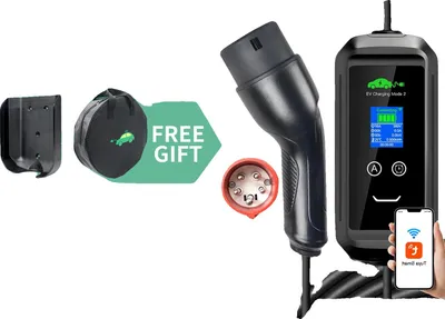 Image de Chargeur portable pour véhicules électriques, prise de type 2, recharge domestique CA 11 kW, type 2