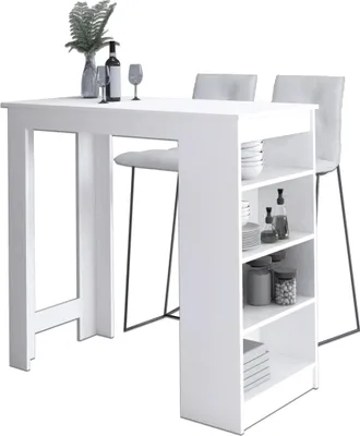 Produktbild von Akord Bartisch Für Barhocker 115 Cm, Weiß