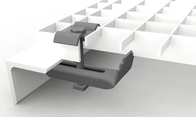 Produktbild von Zubehör Gitterroste feuerverzinkt Halteklammer komplett für MT 33x33 mm