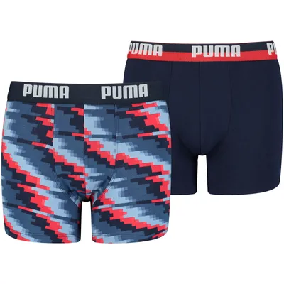 Produktbild von 2er Pack PUMA Glitch Boxershorts Jungen red combo 170-176