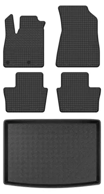 Productafbeelding van Rubberen automatten + kofferbakmat voor Renault Austral vanaf 2022 (SUV) – 5-delig, zwart, op maat – Wielganizator