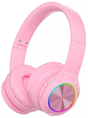 Image de Casque pour enfants PowerLocus - PLED, sans fil, rose