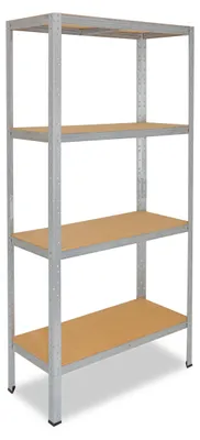 Image de shelfplaza HOME 155x80x50 cm Étagère charges lourde en galvanisé avec 4 étagères et une capacité de charge de 175 kg par étagère