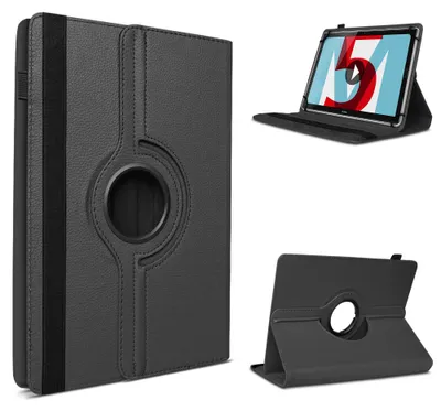 Produktbild von Tablet Hülle für AWOW P11 Tasche Schutzhülle Case 360 Grad Drehbar Klapp CoverFarbe 360 Uni:Schwarz