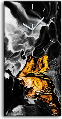Produktbild von Wanduhr Leinwand Bild Uhr Kunstdruck 30x60 Foto Kreative abstrakte Hand bemalt - weiße Hände