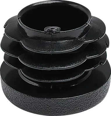 Produktbild von Lamellenstopfen rund ø 76,2 mm Wandstärke 1,5 - 4,0 mm Kunststoff schwarz