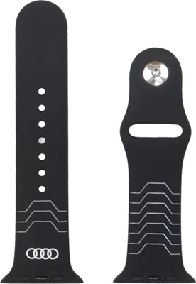 Immagine prodotto di Pasek Audi modello geometrico cinturino in silicone orologio fare Apple Watch 44/45/46/49Mm Czarny
