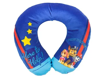 Produktbild von Paw Patrol Kinder Nackenkissen Auto Nackenhörnchen Reisekissen Nackenstütze