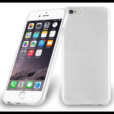 Produktbild von Cadorabo Hülle für Apple iPhone 6 PLUS / 6S PLUS Schutz Hülle in Silber Schutzhülle TPU Silikon Etui Case Cover