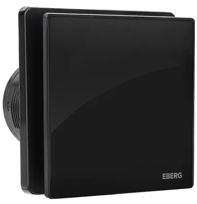 Zdjęcie produktu dla EBERG EVO B 100 T Wentylator Łazienkowy 100 mm Timer Klapa Zwrotna Czarny