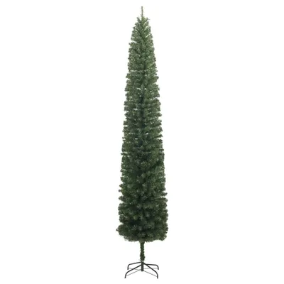 Zdjęcie produktu dla vidaXL Choinka smukła ze stojakiem 300 cm PVC
